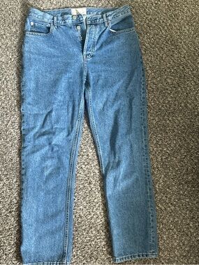 Everlane Medium Blue Button-Fly Jeans